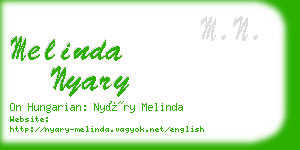 melinda nyary business card